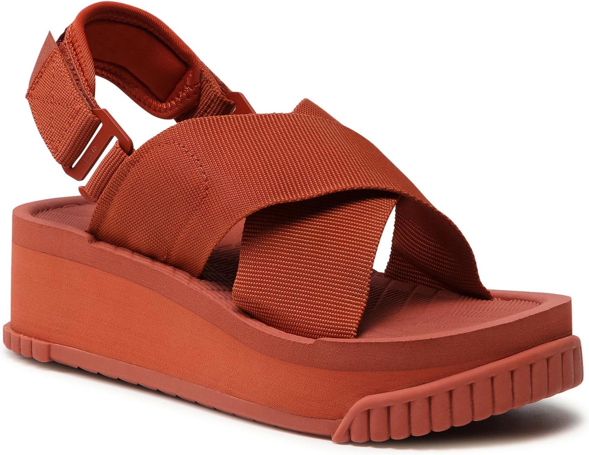 Sandały SHAKA - Fiesta Platform 433109 Dark Terracotta - Ceny i