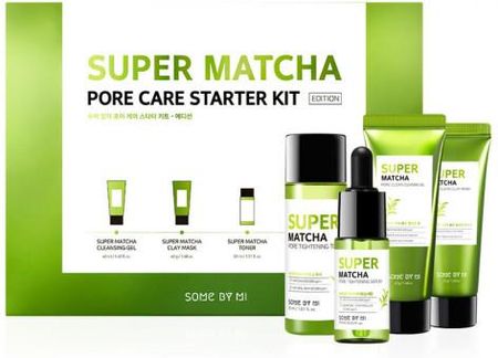 SOMEBYMI Super Matcha Pore Care Starter Kit - zestaw kosmetyków na rozszerzone pory
