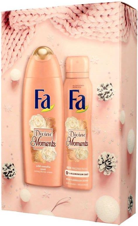Fa Divine Moments Duschcreme & Deospray Set – Samtiger Kamelien-Duft Ohne Aluminium
