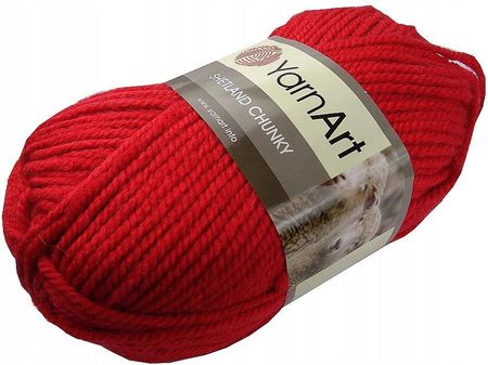 Yarn-Art Włóczka Shetland Chunky 607 Red 100G 150M 14709