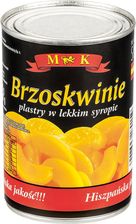 MK Brzoskwinie plastry w lekkim syropie 420g - Owoce i warzywa