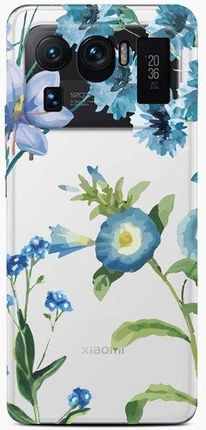 Casegadget Etui Nadruk Niebieskie Kwiaty Xiaomi Mi 11 Ultra