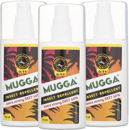 Blumfeldt Mugga Spray 50% Deet Zestaw 3X75Ml