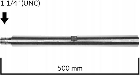 Titanium Przedłużka Stalowa 1 1/4  Unc 500 Mm T020012