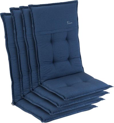 Kontrast Blumfeldt Coburg Nakładki Na Krzesła Ogrodowe Z Wysokim Oparciem Poduszki Fotele Poliester 53X117X9Cm