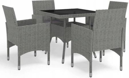 Vidaxl Zestaw Komplet Mebli Ogrodowych Stół 4 Krzesła 4+1