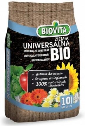 Vidaxl Biovita Ziemia Uniwersalna Do Kwiatów Roślin Bio Naturalna 10L Bv162978All