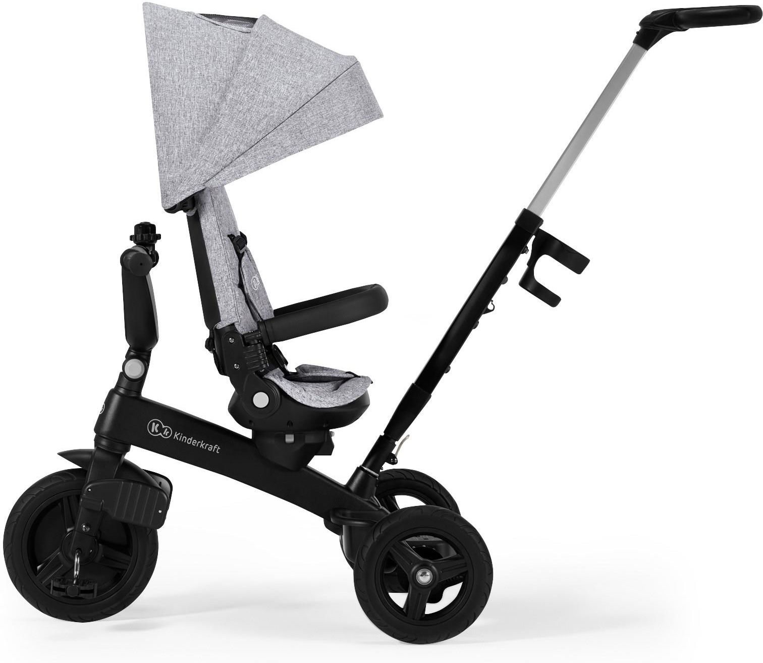 Kinderkraft Rowerek trójkołowy TWIPPER szary - zdjęcie 3 Kinderkraft Rowerek trójkołowy TWIPPER szary