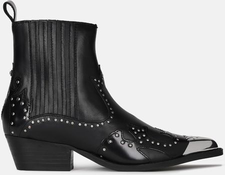 Kazar Czarne Botki Damskie Scarlett - Ceny i opinie - Ceneo.pl