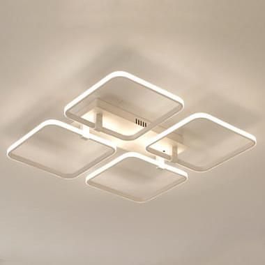 Copel Plafon Lampa sufitowa metalowa OPRAWA kwadratowa LED 35W 3000K squares aluminium (CGSQUARESINV4)