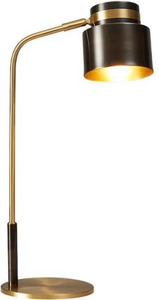 Copel Stołowa Lampa stojąca loftowa LAMPKA metalowa biurkowa czarna mosiądz (CGVIENT)