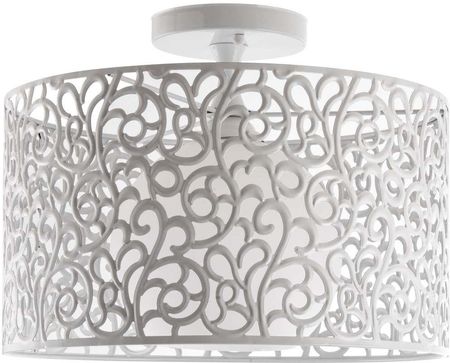 Ven Dekoracyjna Lampa sufitowa N1694/1 ażurowa OPRAWA plafon metalowy biały (VENN16941)