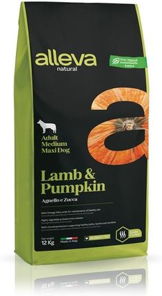 Alleva Natural Adult Medium Maxi Lamb&Pumpkin 12Kg