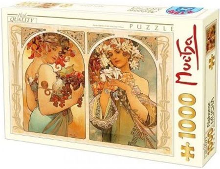 D-Toys Puzzle 1000el. Alfons Mucha Owoc i kwiat 
