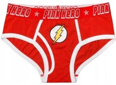 Pink Hero Slipy majtki męskie Superbohater Flash L