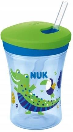 NUK Evolution Action Cup z efektem kameleona 230ml 12M+ niebieski krokodyl
