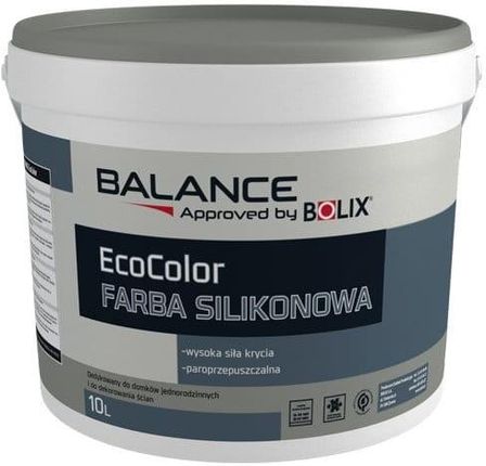 Bolix Balance Ecocolor Farba Silikonowa 2,5L Biała