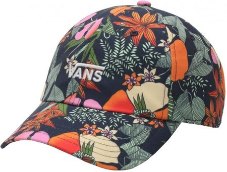 Vans WM COURT SIDE PRINTED HAT BEAUTY FLORAL czarny - Czapka