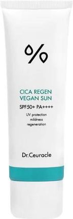 Dr Ceuracle Cica Regen Vegan Sun Spf 50+ Pa ++++ Delikatny Wegański Krem Przeciwsłoneczny 50Ml