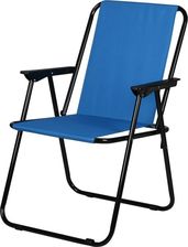 Zdjęcie Royokamp Krzesło Turystyczne Z Podłokietnikami 57X44X75Cm Składane Niebieskie (1032597) - Krapkowice