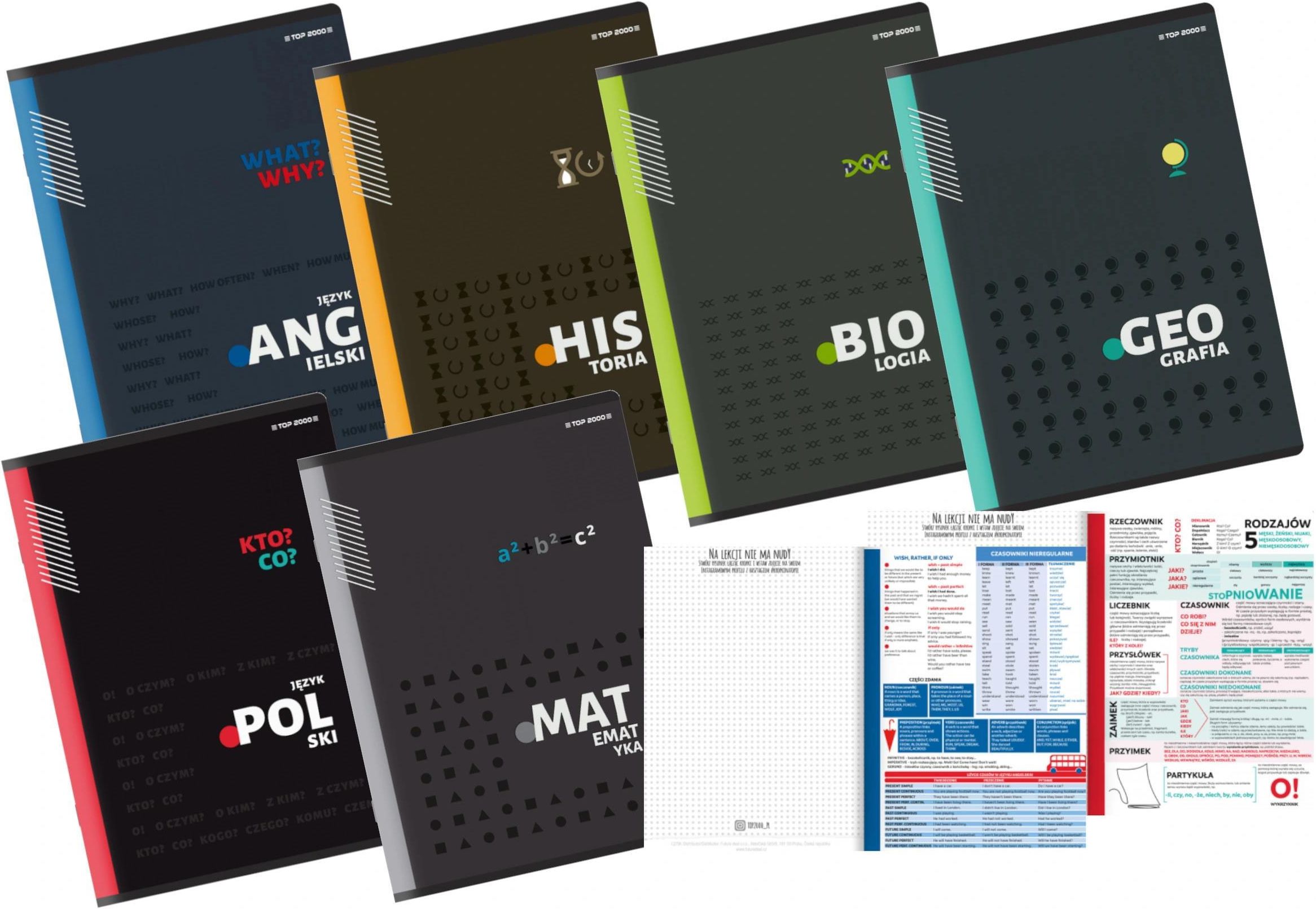 Distinction Ⅰ〜Ⅲ、vocavularist、 2000 i-top-2000-zestaw-zeszytow-