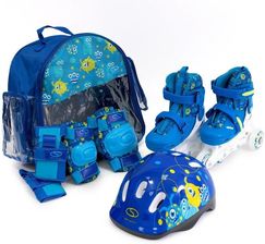 Smj Sport Zestaw Wrotko-Rolki R. 26-29 + Kask Ochraniacze