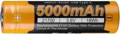 FenixAkumulator Li-Ion 21700 5000 Mah 3,6 V Usb-C Arb-L21-5000U