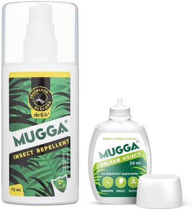 Mugga Zestaw Spray 9,5% Deet + Mugga Balsam 50Ml
