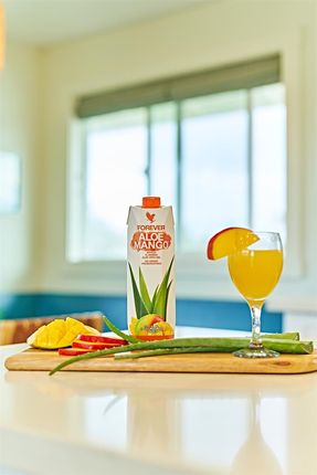 Forever Aloe Mango Nektar z miąższem z wnętrza liści aloesu o smaku mango 1l - zdjęcie 4