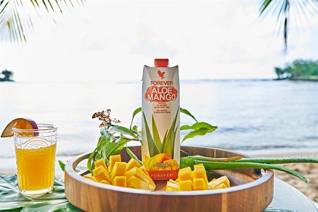 Forever Aloe Mango Nektar z miąższem z wnętrza liści aloesu o smaku mango 1l - zdjęcie 2