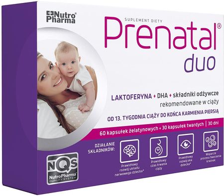 Nutropharma Prenatal DUO Classic 30 tabl. + DHA 60 tabl.