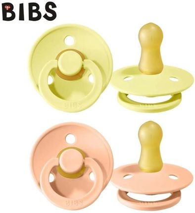 Bibs 2-Pack Sunshine & Peach Sunset S Smoczek Uspokajający Kauczuk Hevea  Pomarańczowy 