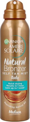 Garnier Ambre Solaire Natural Bronzer Samoopalacz do ciała w sprayu 150 ml