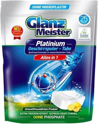 Glanzmeister Platinum Tabletki Do Zmywarki 25Szt.