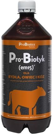 Probiotics Pro-Biotyk Em15 Dla Bydła Owiec I Kóz 1L Wzmacnia System Immunologiczny