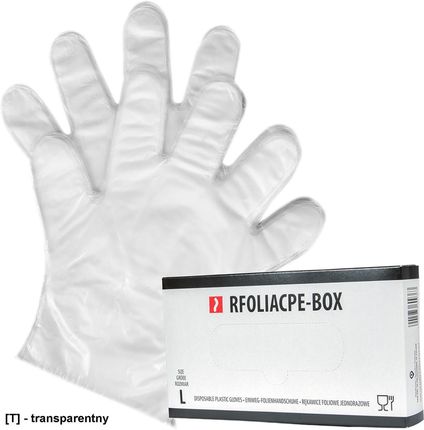 Reis Rękawice Foliowe Jednorazowe L Rfoliacpe-Box T