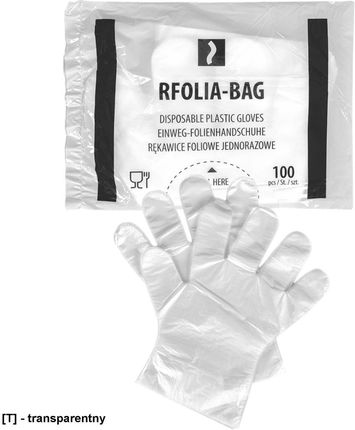 Reis Rękawice Foliowe Jednorazowe L Rfolia-Bag T