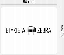 Zdjęcie Zebra Etykiety Termiczne Białe 50szt.25Mm Fi 19Mm - Radzymin