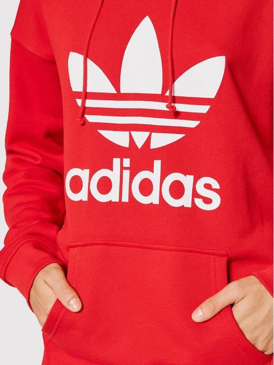Adidas Bluza adicolor Trefoil H33588 Czerwony Regular Fit - Ceny i opinie -  Ceneo.pl