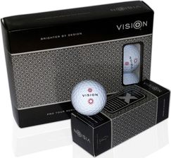 Vision Piłki Golfowe Pro-Tour X * Wjb Czerwony VISRED01 - Golf