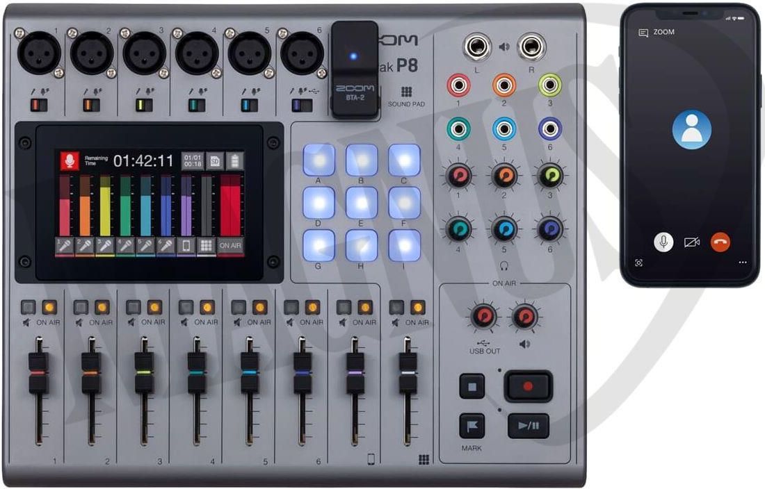 фото Мікшерний пульт Zoom Podtrak P8