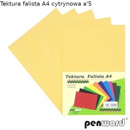 Zdjęcie Penword Targi Tektura Falista A4 5Ark Cytrynowa - Trzebinia