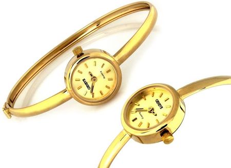 Geneve Złoty Damski Zegarek 585 Na Sztywnej Bransoletce 11,48 G (ZG140)