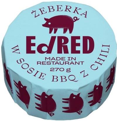 Żywność konserwowana Ed Red - żeberka bbq z chili 270g