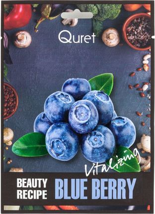 Quret Beauty Recipe Mask - Blue Berry - Rewitalizująca maska z ekstraktem z borówki