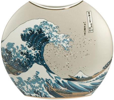 Goebel - Hokusai Katsushika ,,Wielka Fala w Kanagawie" wazon (66-539-47-1)