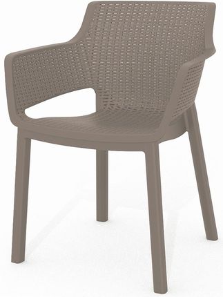 Keter Eva Krzesło Ogrodowe 57,7x62,5x79cm Cappuccino 17210109