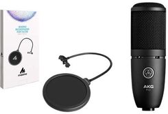 AKG P120 - mikrofon pojemnościowy + pop filtr