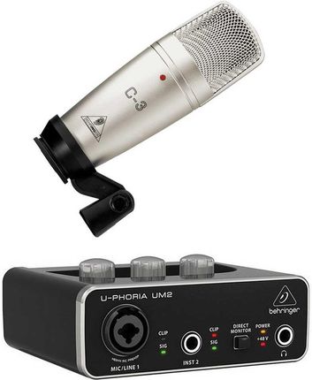 Behringer C-3 - studyjny mikrofon + interfejs UM2