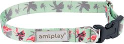 Zdjęcie amiplay Behappy Obroża Regulowana S 20-35x1,5cm Flamingo - Siedlce